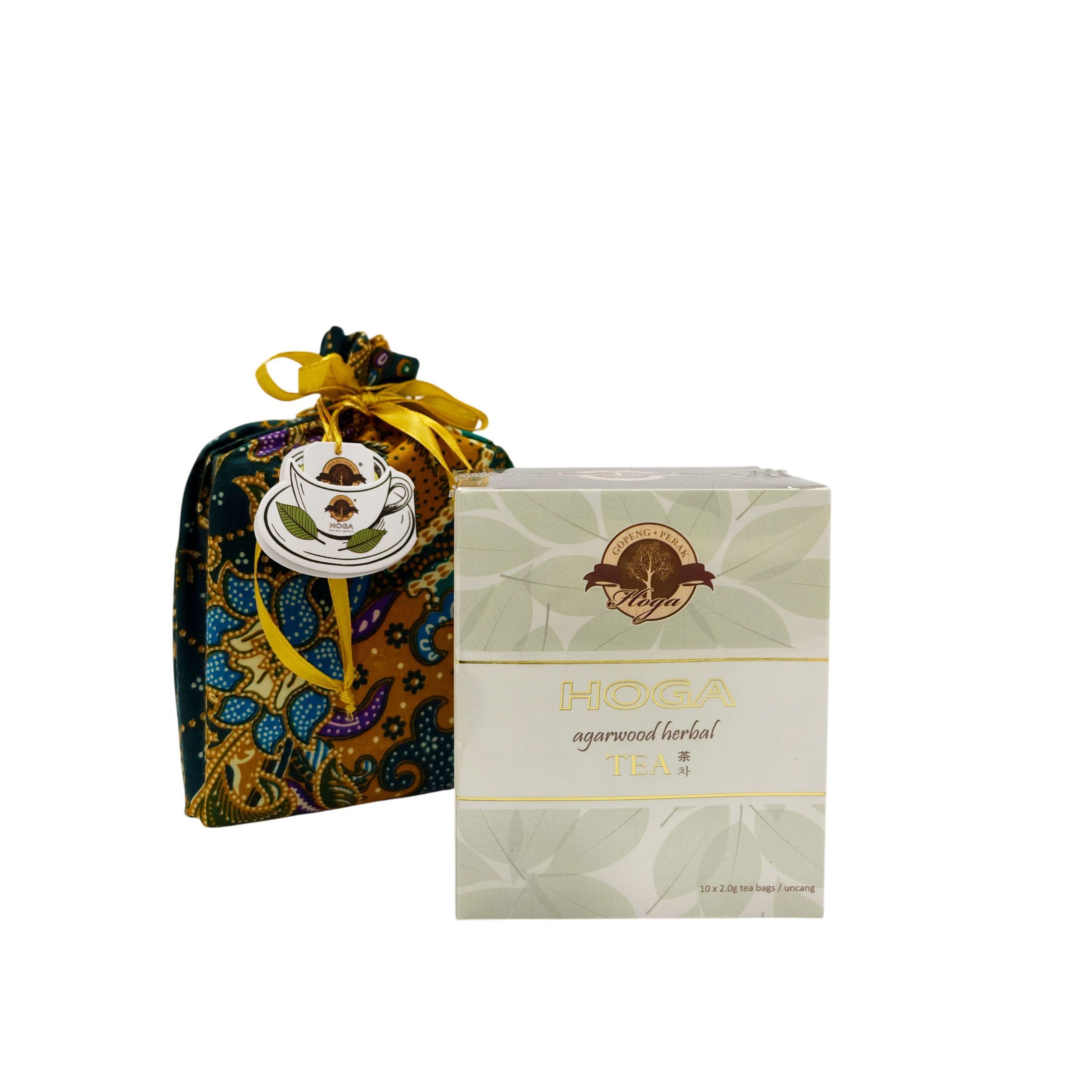 HOGA Agarwood Herbal Tea 10TB with Batik Pouch