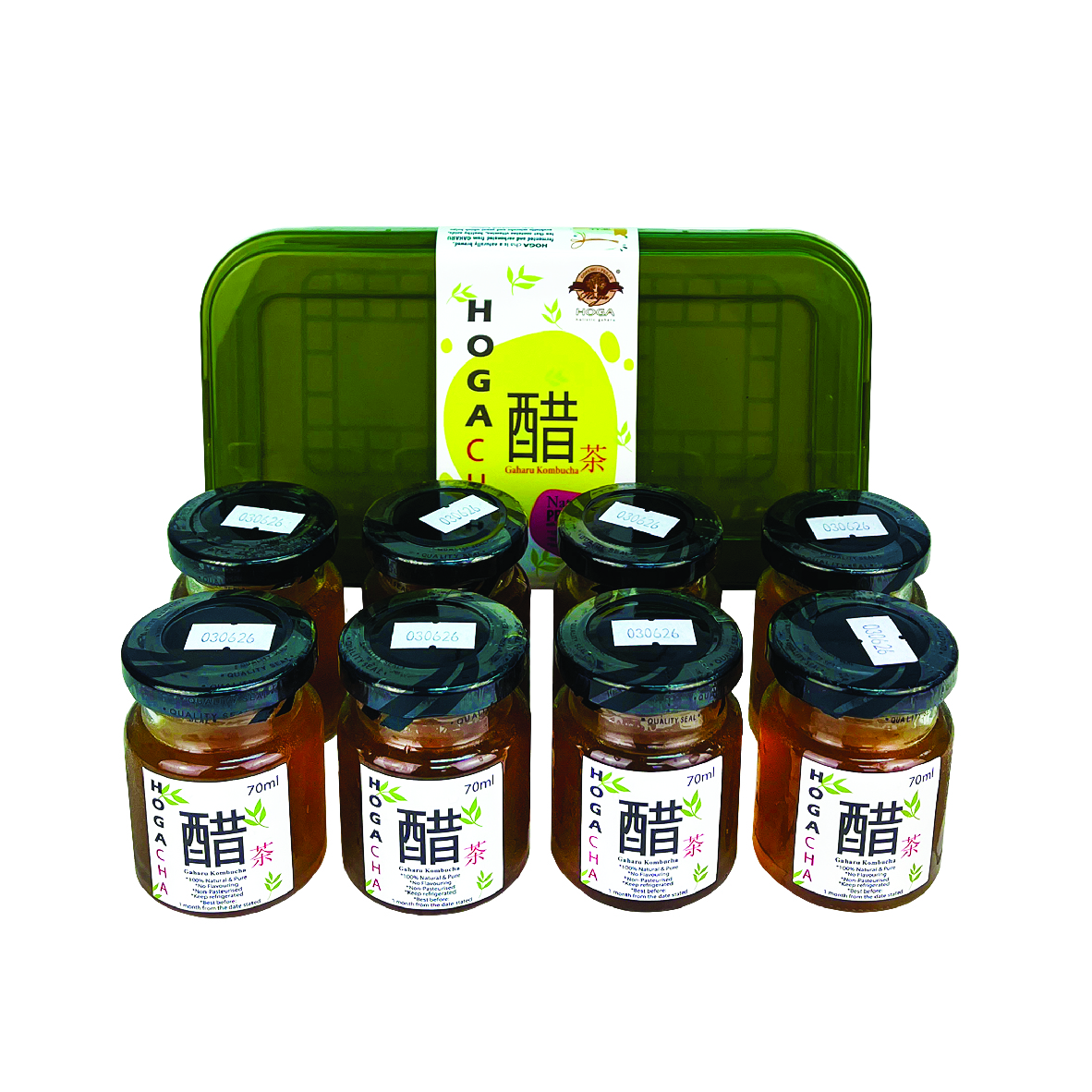 HOGA Cha (Gaharu Kombucha) 70ml x 8 bottles