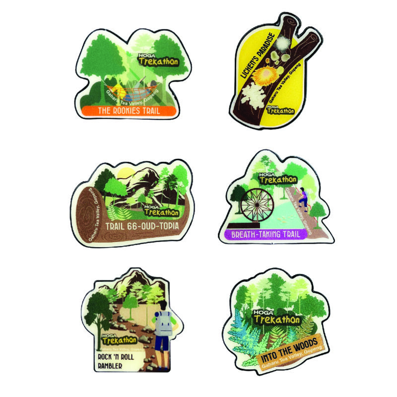 HOGA Trekaton 6 Trails Enamel Pin Collection